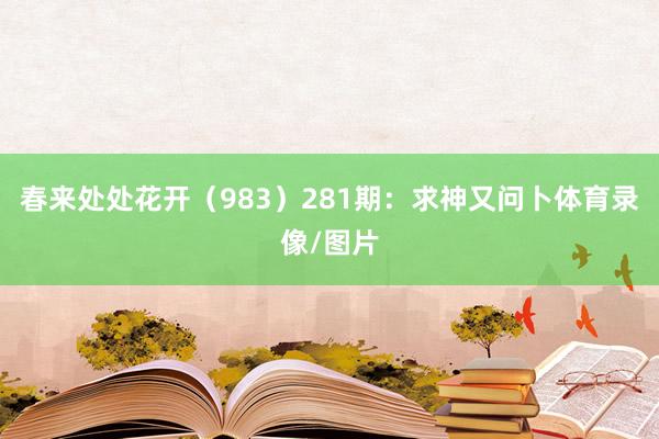 春来处处花开（983）　　281期：求神又问卜体育录像/图片