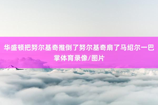 华盛顿把努尔基奇推倒了努尔基奇扇了马绍尔一巴掌体育录像/图片